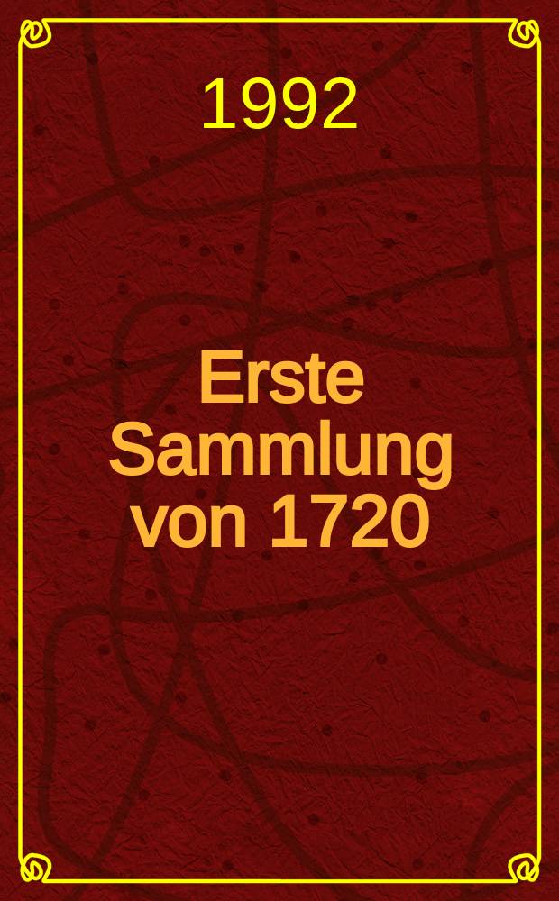 Erste Sammlung von 1720 = First set of 1720 : Die acht großen Suiten für Klavier : The eight great suites for piano : HWV 426-433