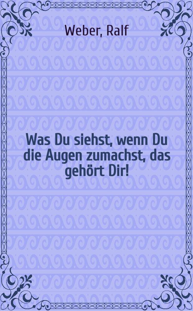 Was Du siehst, wenn Du die Augen zumachst, das gehört Dir! = das Häuslingswesen im Landkreis Diepholz vom 17. Jahrhundert bis in die 1960er-Jahre = То, что ты видишь, когда закрываешь глаза, принадлежит тебе!