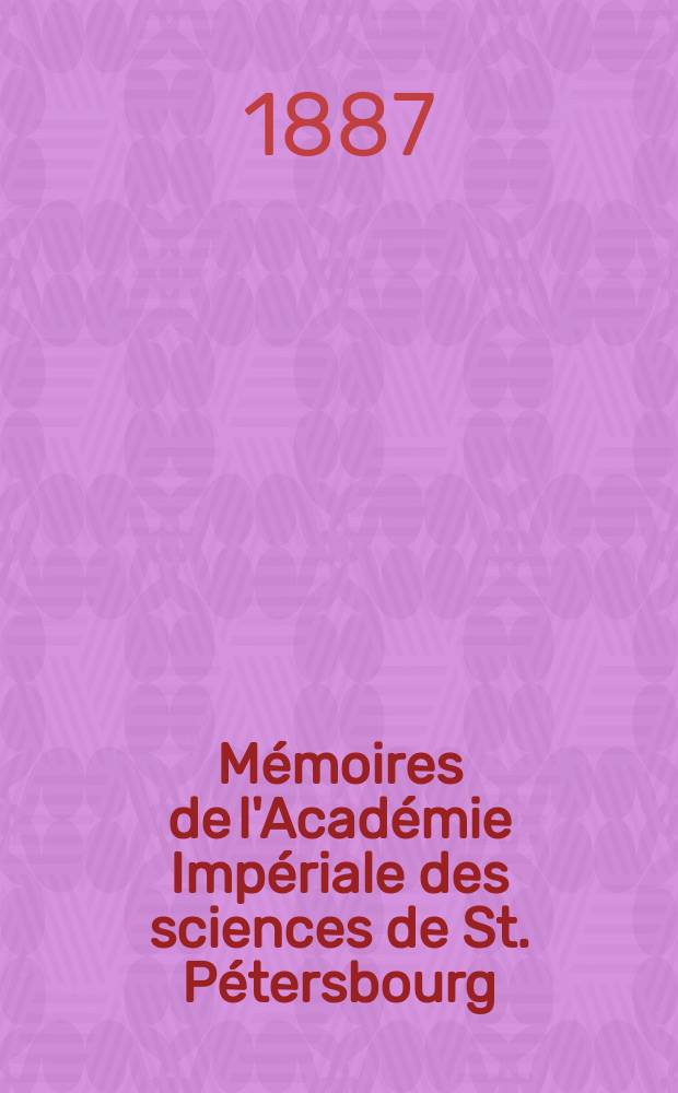 Mémoires de l'Académie Impériale des sciences de St. Pétersbourg : avec l'histoire de l'Academie. Sér. 7, t. 35, № 2 : Bemerkungen über die Geckoniden-Sammlung im Zoologischen Museum der Kaiserlichen Akademie der Wissenschaften zu St. Petersburg = Коллекция гекконов в Зоологическом музее Императорской академии наук Санкт-Петербурга