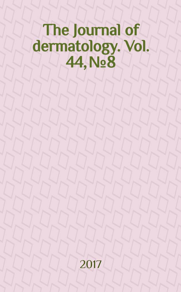 The Journal of dermatology. Vol. 44, № 8