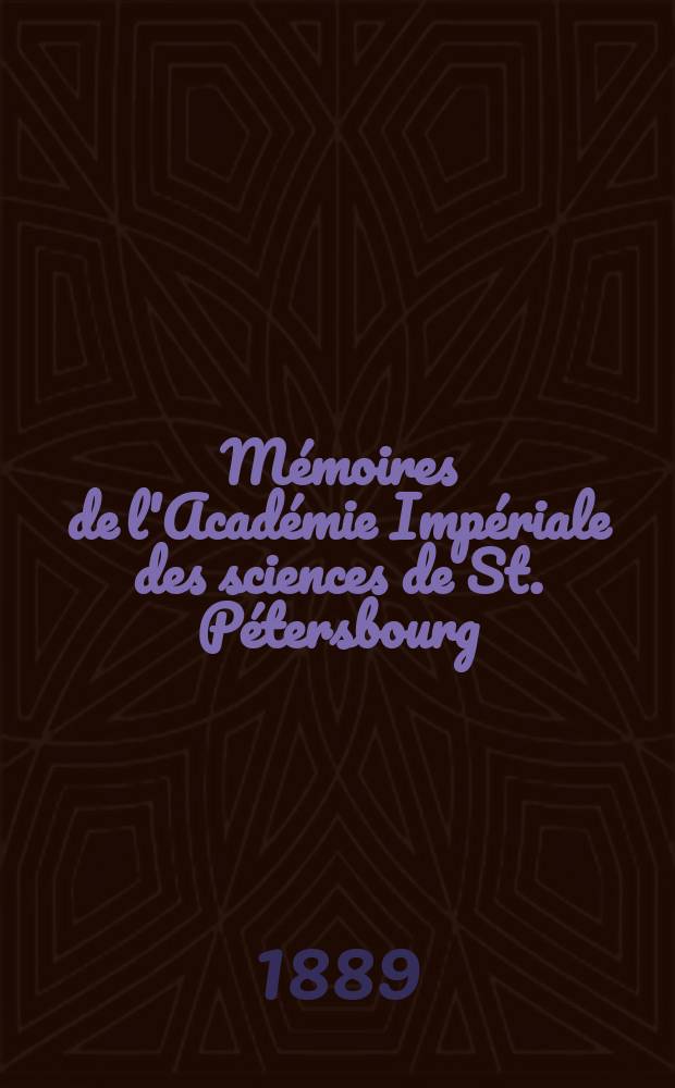 Mémoires de l'Académie Impériale des sciences de St. Pétersbourg : avec l'histoire de l'Academie. Sér. 7, t. 36, № 16 : Beitrag zur Symbiose von Algen und Thieren = Вклад в симбиоз водорослей и животных