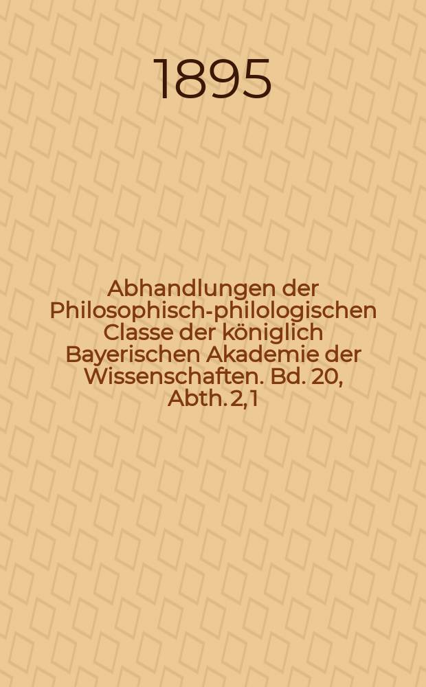 Abhandlungen der Philosophisch-philologischen Classe der königlich Bayerischen Akademie der Wissenschaften. Bd. 20, Abth. 2, [1] : 1894/1895. Die Huldar saga