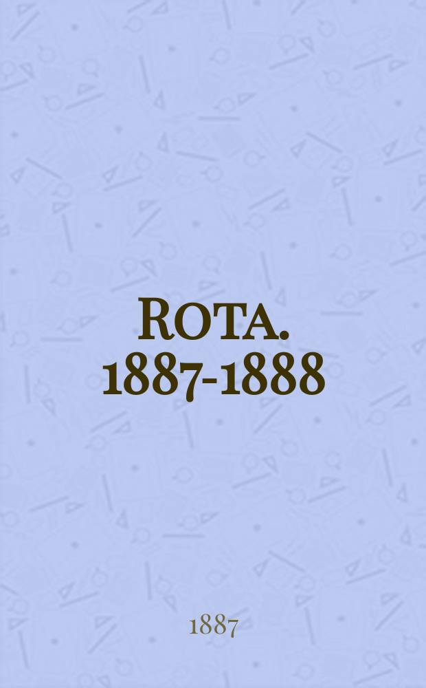 Rota. 1887-1888