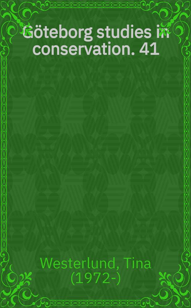 G&ouml;teborg studies in conservation. 41 : Tr&auml;dg&aring;rdsm&auml;starens f&ouml;r&ouml;kningsmetoder = Разведение растений