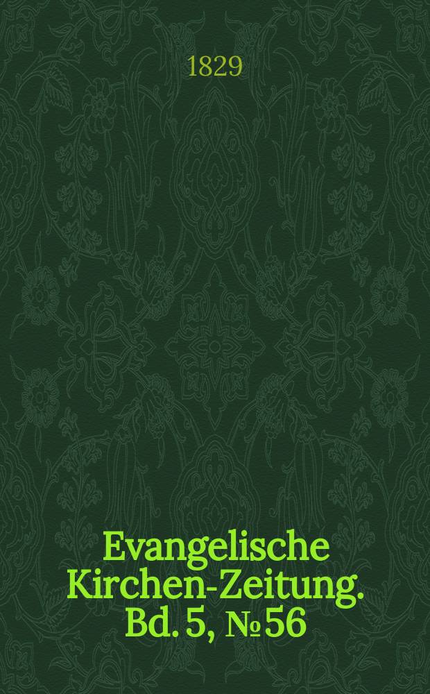 Evangelische Kirchen-Zeitung. Bd. 5, № 56