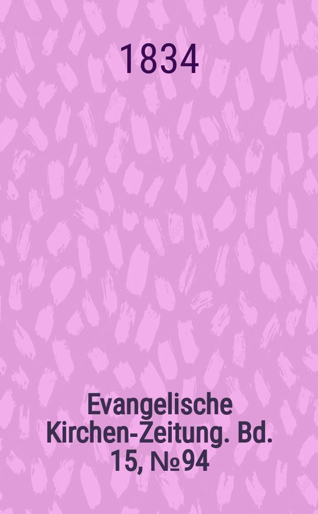 Evangelische Kirchen-Zeitung. Bd. 15, № 94