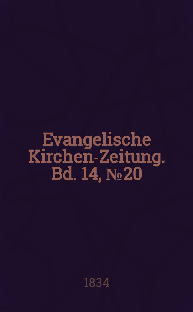 Evangelische Kirchen-Zeitung. Bd. 14, № 20