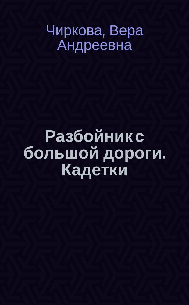 Разбойник с большой дороги. Кадетки : роман