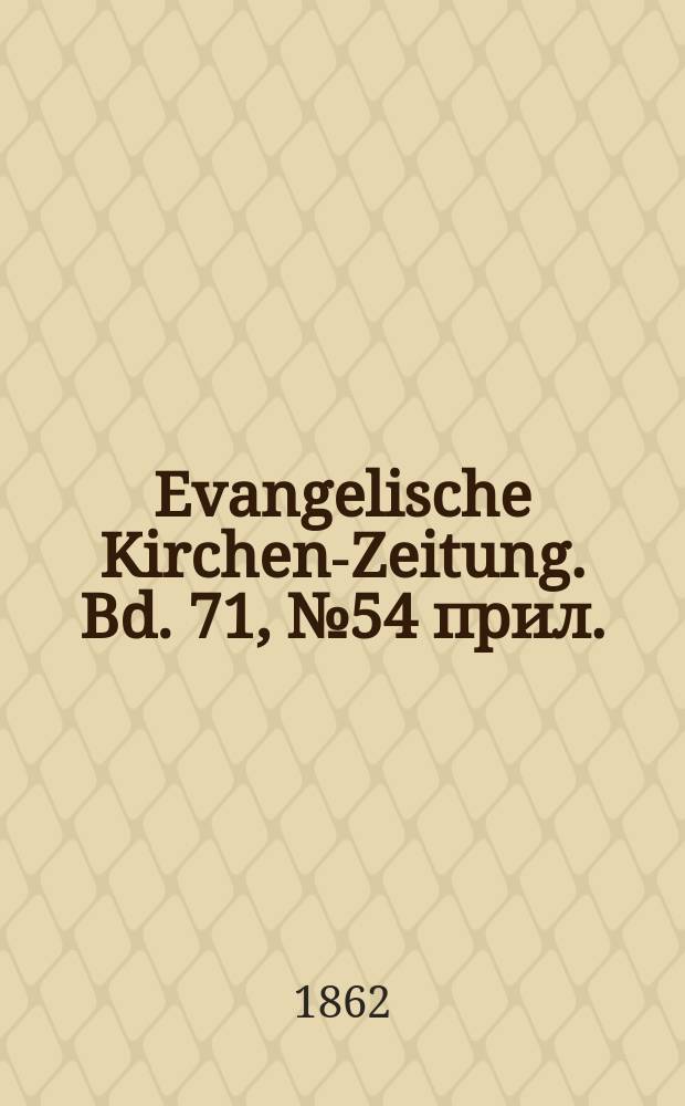 Evangelische Kirchen-Zeitung. Bd. 71, № 54 прил.