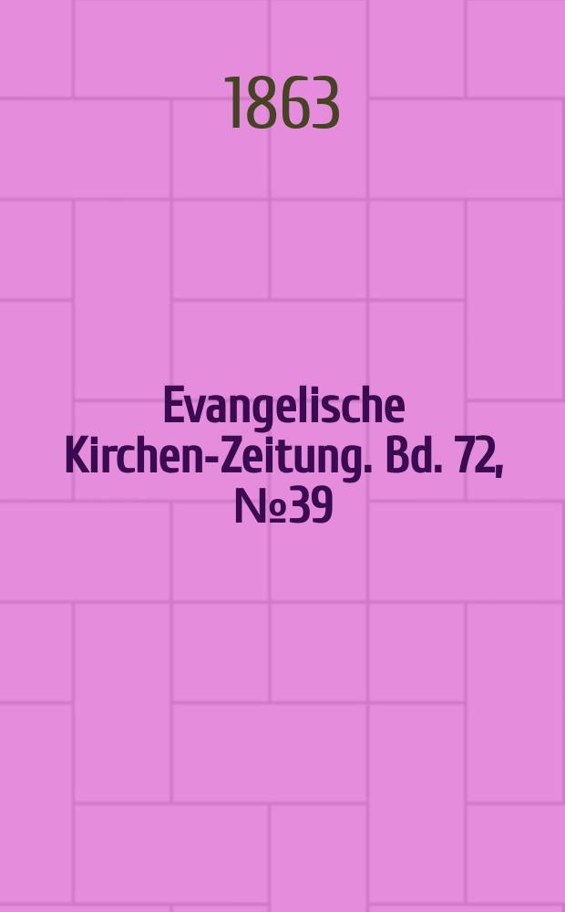 Evangelische Kirchen-Zeitung. Bd. 72, № 39