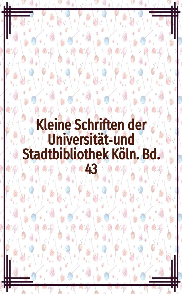 Kleine Schriften der Universitäts- und Stadtbibliothek Köln. Bd. 43 : John F. Kennedy = Д.Ф.Кеннеди