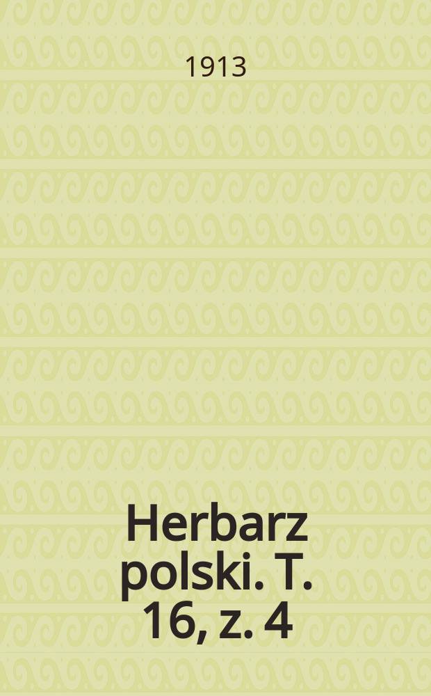 Herbarz polski. T. 16, z. 4