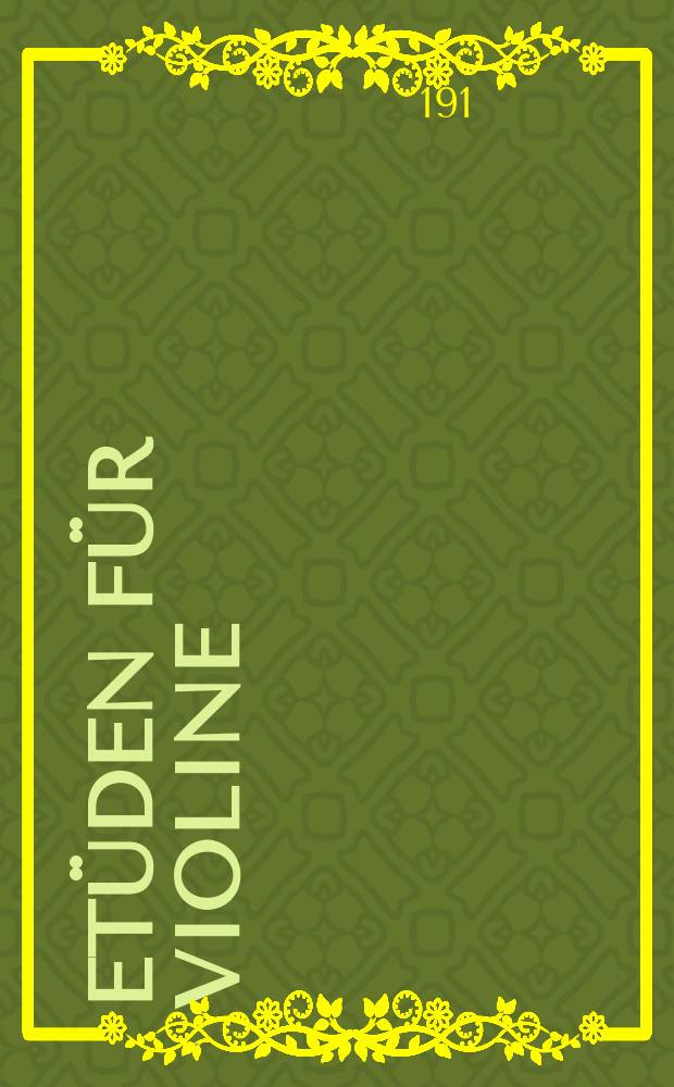 12 Etüden für Violine