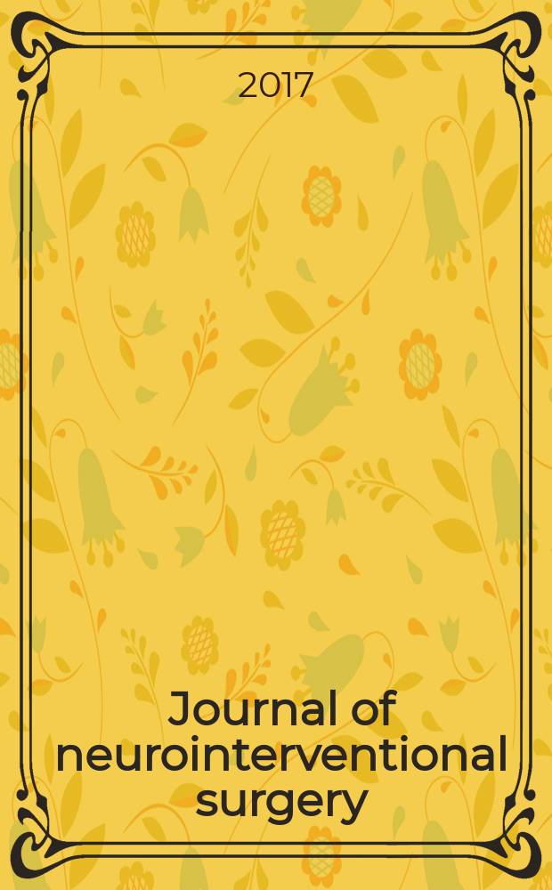 Journal of neurointerventional surgery : JNIS the official journal of SNIS and SVIN. Vol. 9, № 11