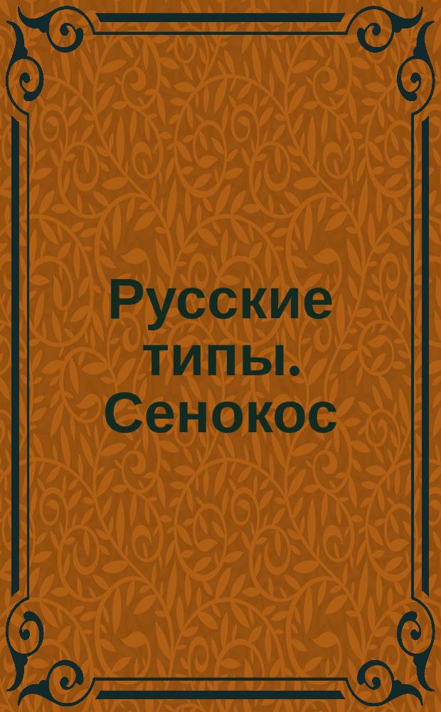 Русские типы. Сенокос = Types russes. Les foins : открытое письмо