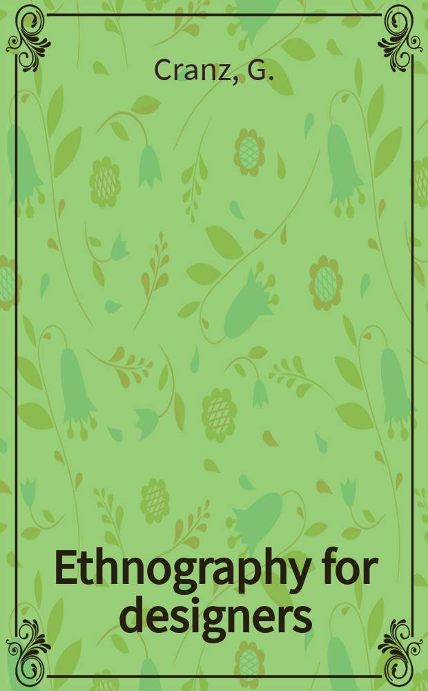 Ethnography for designers