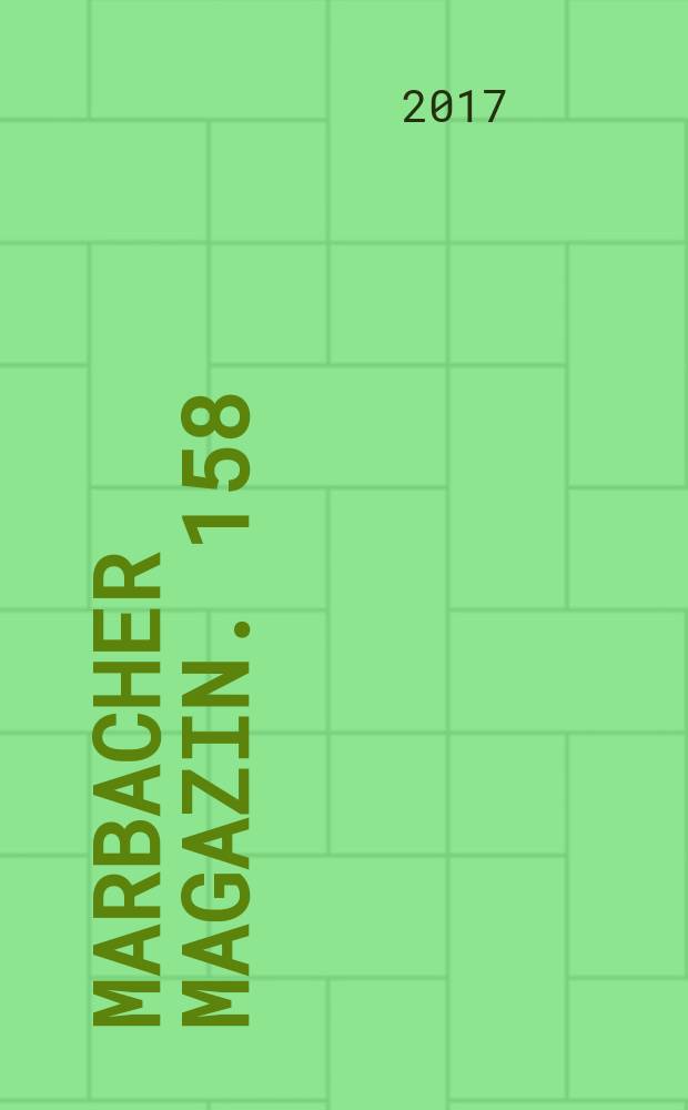 Marbacher Magazin. 158/159 : German fever. Beckett in Deutschland