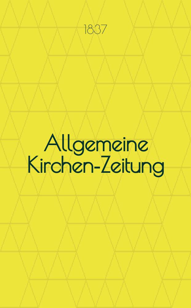 Allgemeine Kirchen-Zeitung : ein Archiv für die neueste Geschichte und Statistik der christlichen Kirche, nebst einer kirchenhistorischen und kirchenrechtlichen Urkundensammlung. Jg. 16 1837, Bd. 2, № 206