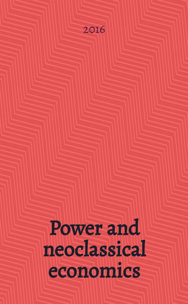 Power and neoclassical economics
