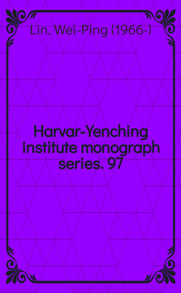 Harvard- Yenching institute monograph series. 97 : Materializing magic power
